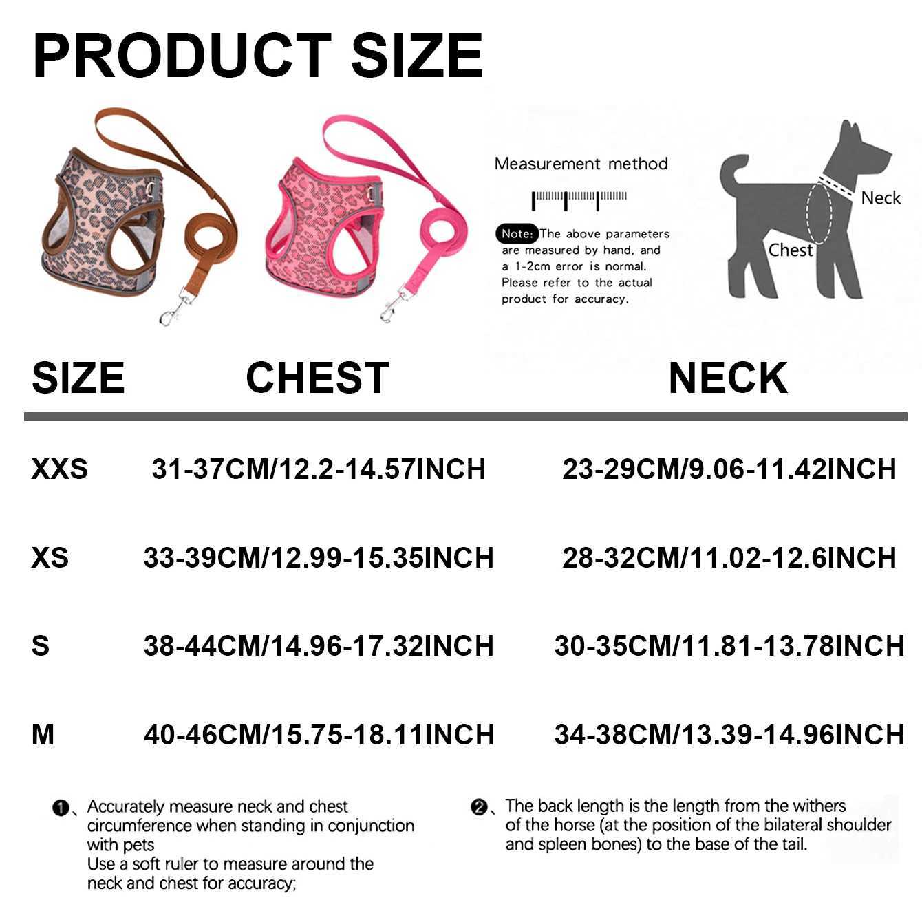 HLP428Leopard print veststyle universal harness set for cat dog with 15meter leash and highly breathable interwove mesh J251129