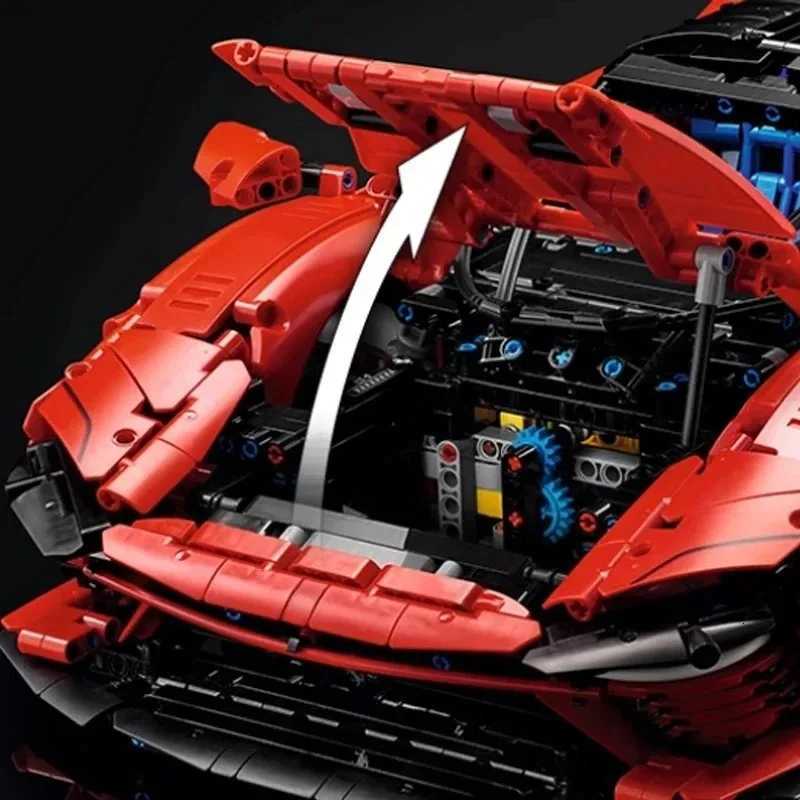Technical SP3 3778P Sport Car Building Blocks Set Supercar Model Toy for Kids And Adults Perfect Birthday GiftDecoration 42143XJ251030