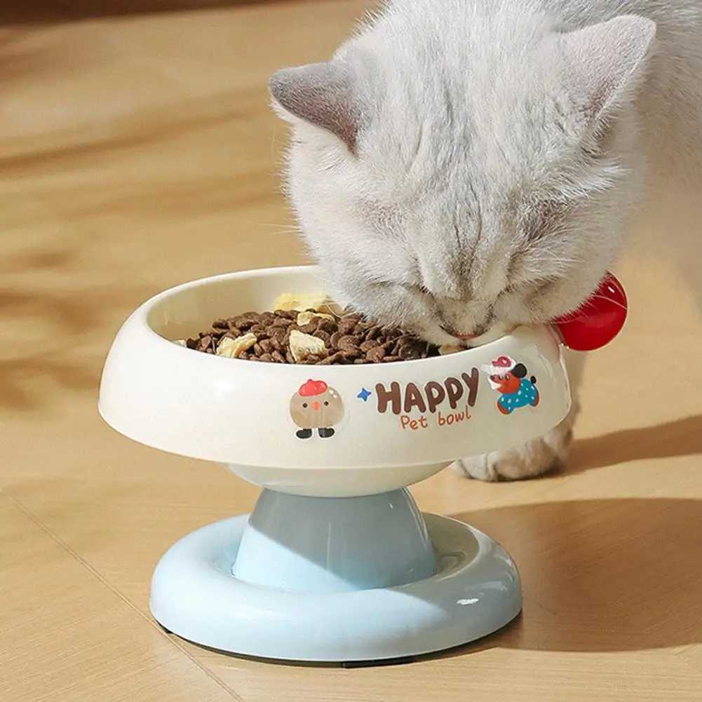 Stainless Steel Pet Bowl AntiSlip Elevated Design For Small CatsDogs Feeding Pet Dog Accessories J251113