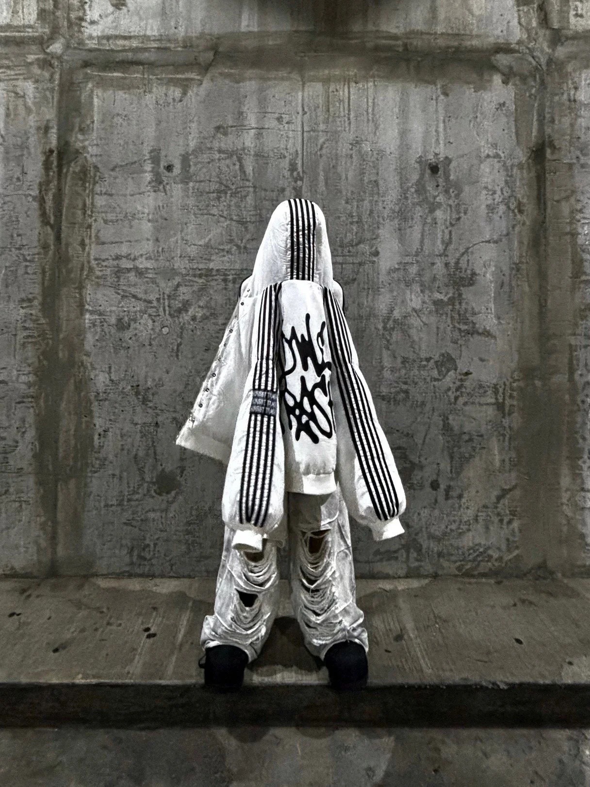 High Quality Men's Down Harajuku's Oversized Hat Warm Cotton-padded Jacket With Thickened Letter Print Bread Coat Loose Unisex Trendy Luxury