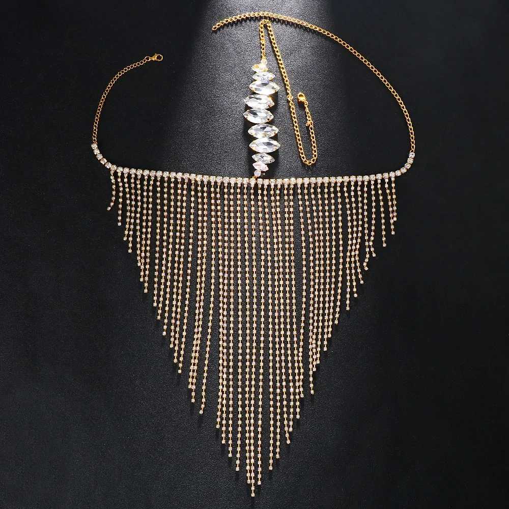 Fashion Rave Crystal Rhinestone Handmade Face Black Tassel Mask for Women Face Chain Accessory Jewelry Bellydancing VeilW251029