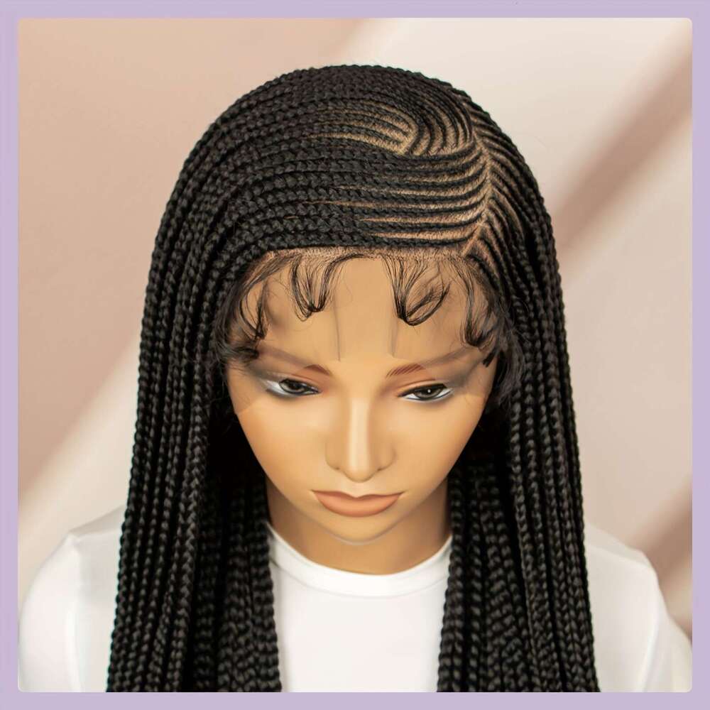Braids Synthetic Beginners Friendly Heat Resistant Lace Wig For Women