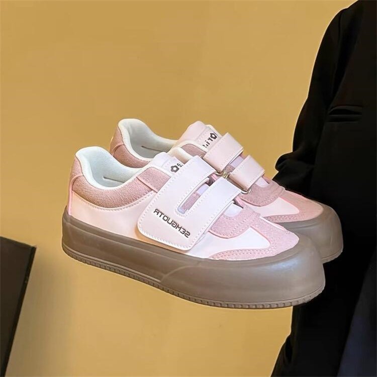 Fashion German training shoes 2025 new Korean version of contrasting student white shoes retro niche platform casual board shoes