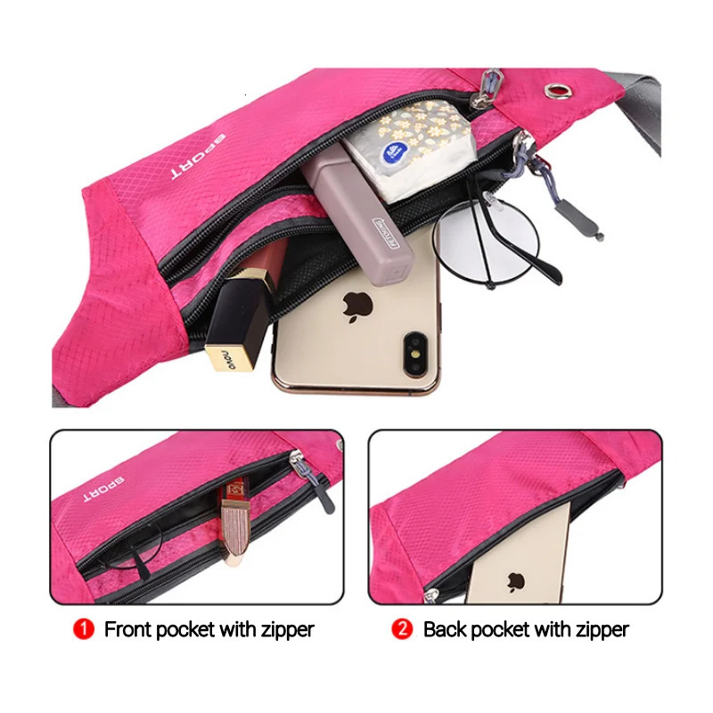 Waist Bag Sports Phone Mens Belt Bag UltraThin Waterproof Mini Fanny Pack Women Run Light Waist Pouch 251021