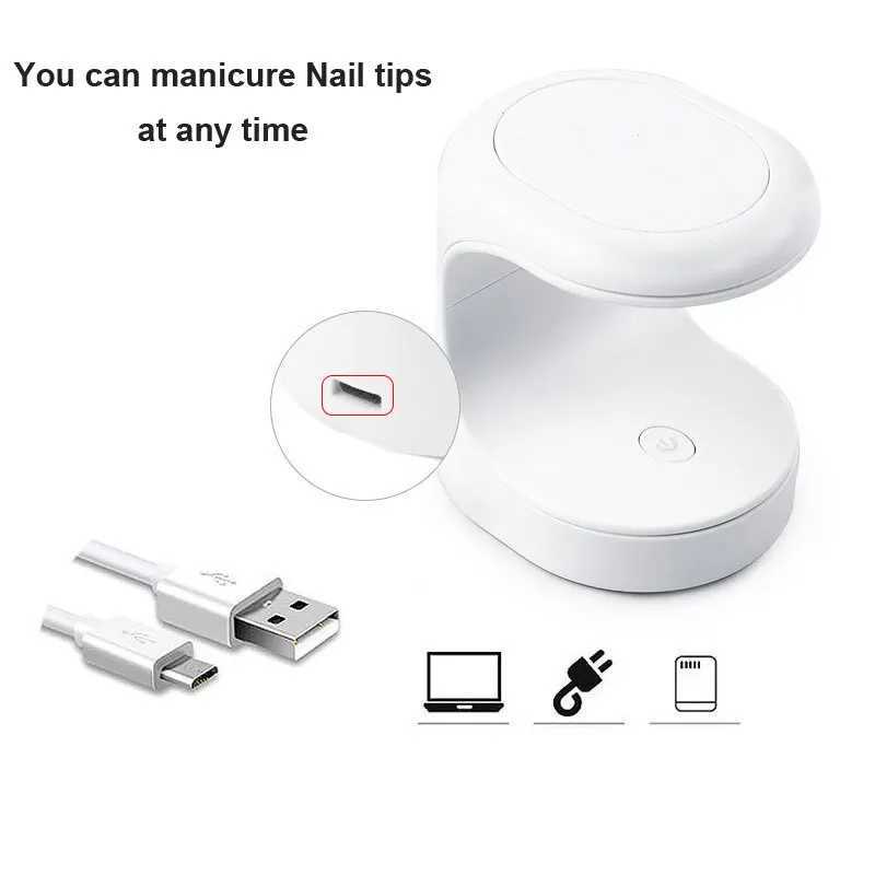 Mini Nail Dryer UV Lamp Manicure Machine Single Finger Nails Art Tool Gel Polish 16W Nail Dryer LED Lamp Manicure Tools With USB L251030