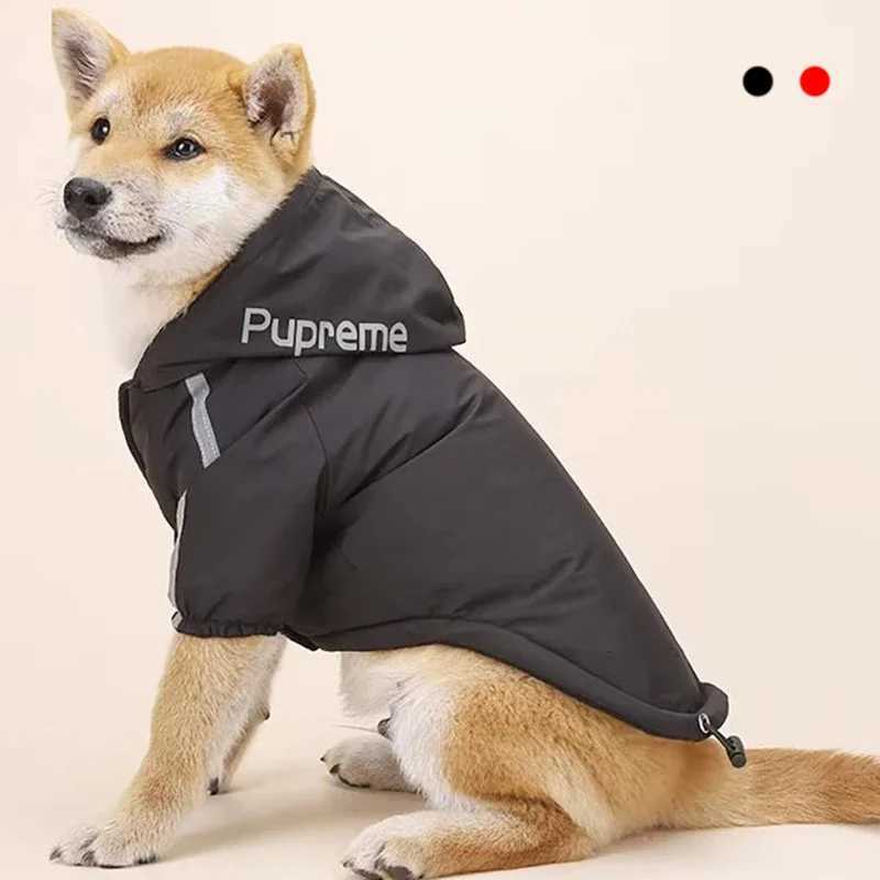Pet Dog Waterproof Coat Reflective Puppy Warm Cotton et Autumn Winter Hoodie Clothing For Dogs Cats Clothes C251030