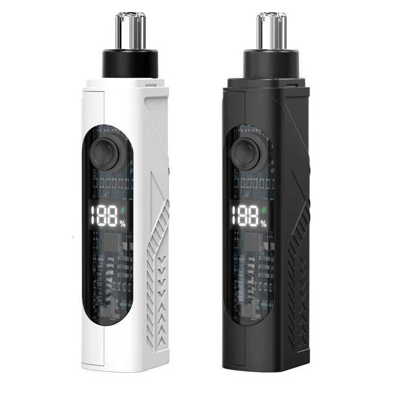 Electric Nose Hair Trimmer for Man Women Digital Display 360 Roating Machine Nose Ear Hair Remove Shaver Razor Detachable Blade M251029