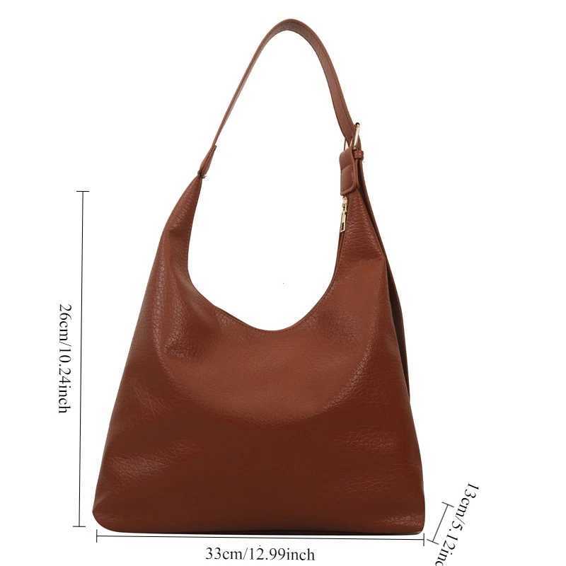 Designer bag Fi Leather Tote Bag for Wen 2025 Trend Fem Simple Large High Capacity Shoder Bag Wen Handbags Messenger Bags Y251029