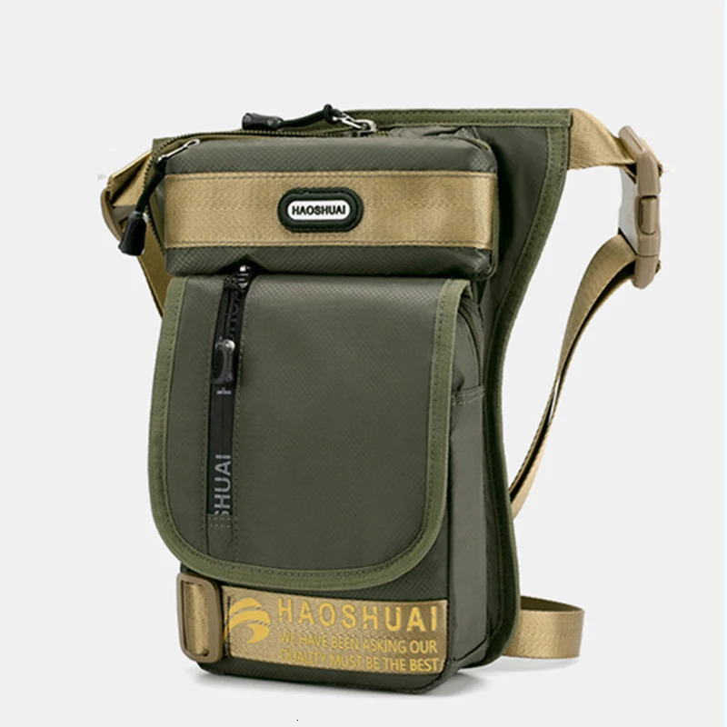 Men Leg Hip Drop Waist Bag for Rider Motorcycle Military Assault Travel Waterproof Nylon Messenger Bum Belt Fanny Pack Thigh Bag 251021