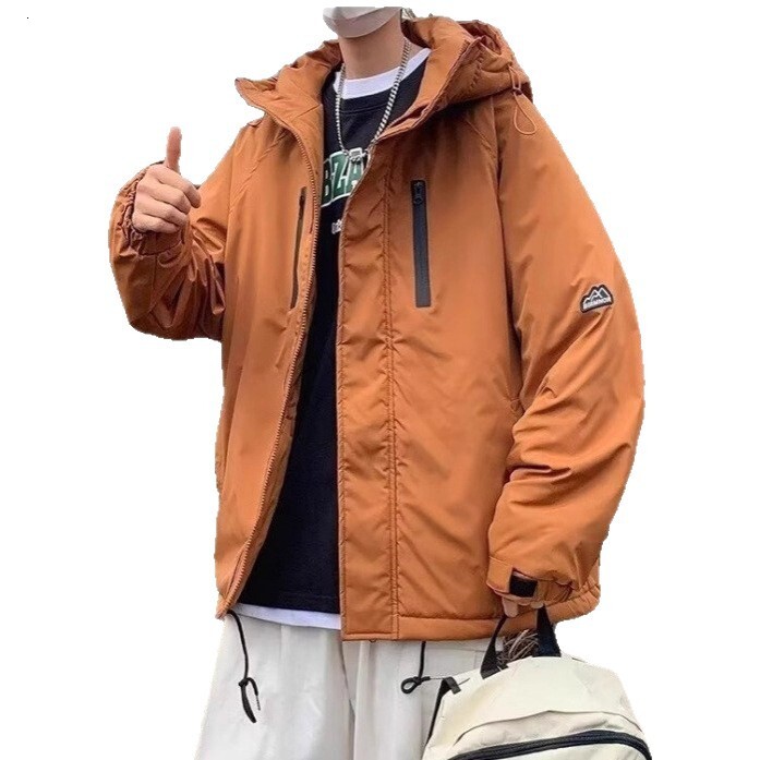 American Style Loose Hooded Men's Trendy Jacket Designer Coat Autumn New Versatile Fashionable Casual Cool Zipper Coat