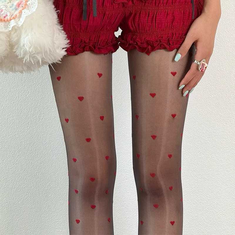12 Pairs Women Summer Thin Sheer Tights 2025 Heart Shinny Sexy Seamless Crotch Panthose Y2K Spicy Girl Stocking R251030