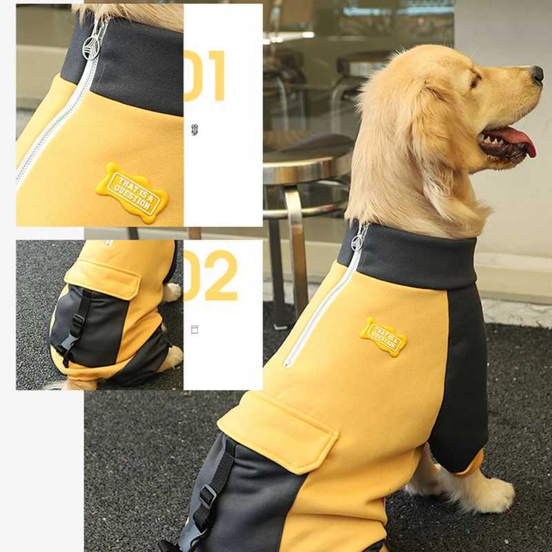 HOOPET Sporting Dog et Four Feet Clothes for Dogs Labrador Retriever Golden Retriever Autumn Big Dog Coat with Zipper Warm C251030