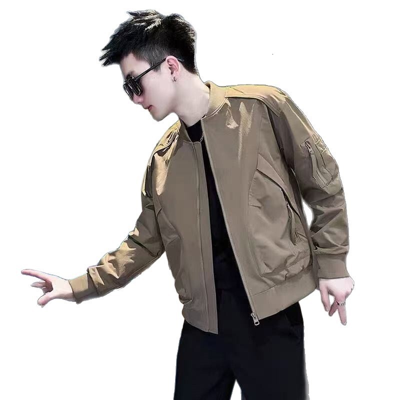 2025 Spring And Autumn New Fashion Men's Simple Casual Jacket With Baseball Designer Coat Collar Trendy Brand Versatile Coat