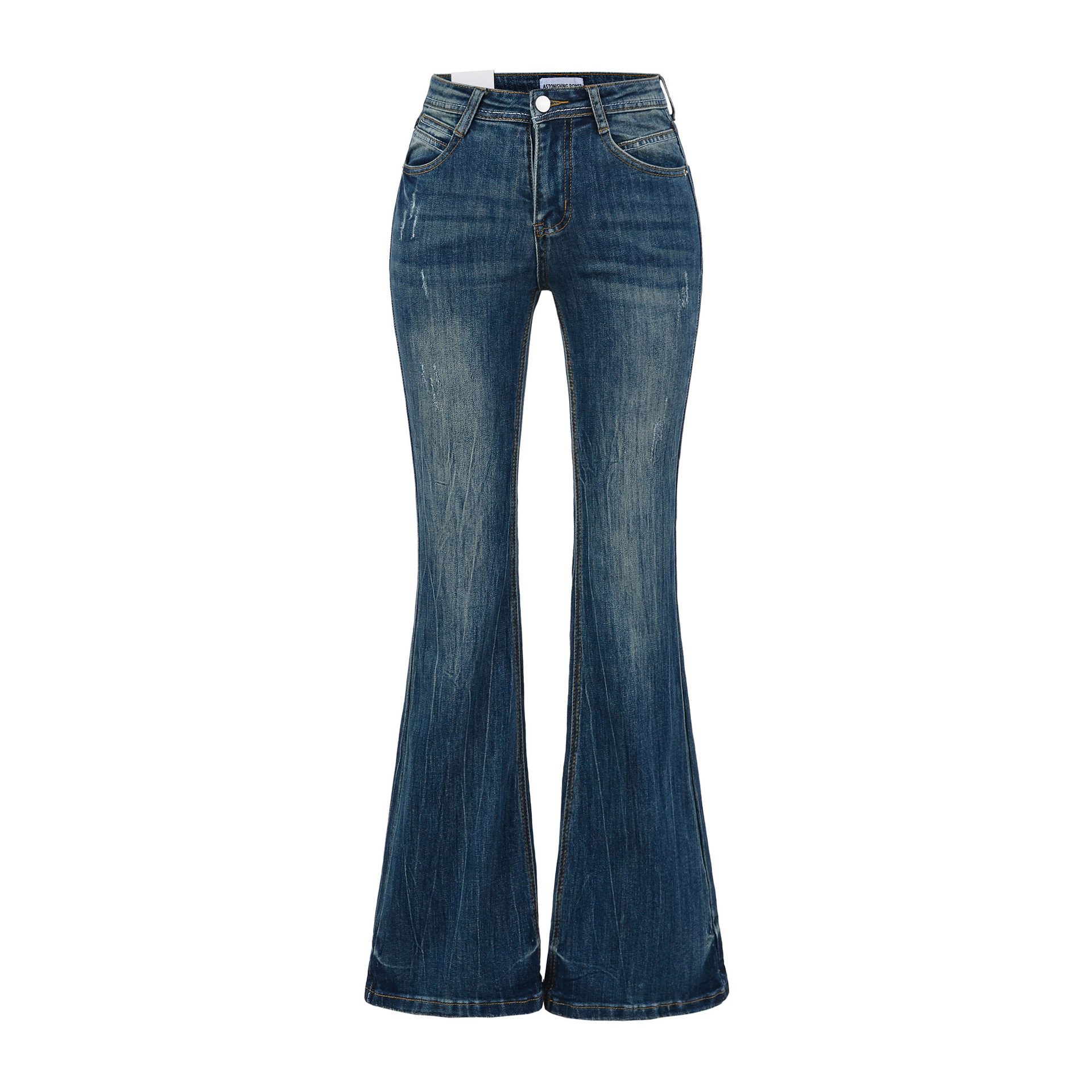 Designer luxury Supermodel Feel Denim Good Fit Washed Tight Micro Spicy Jeans High Waist Slim Fit Leg-Lengthening Pants for Women Spring and Autumn St