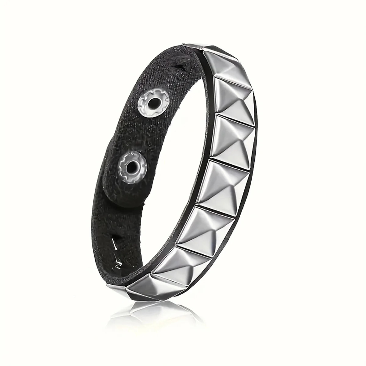 Gothic rivets creative Y2K bracelet for daily party music festival wear couple bracelet festival accessories 251028