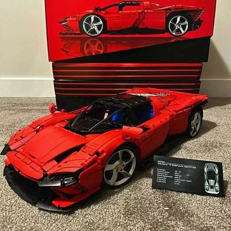 Technical SP3 3778P Sport Car Building Blocks Set Supercar Model Toy for Kids And Adults Perfect Birthday GiftDecoration 42143XJ251030