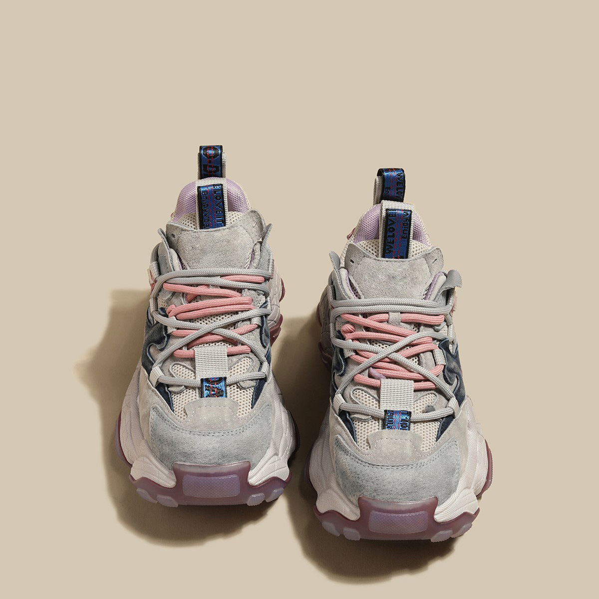 Leather heightening daddy shoes women's spring new versatile shoes women's casual platform sneakers comfortable trendy2025