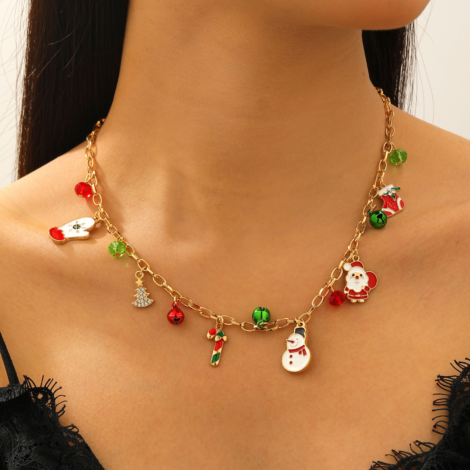 Sophisticated Silver-Toned Elk Bell Pendant Necklace - A Statement Piece for Any Formal Event