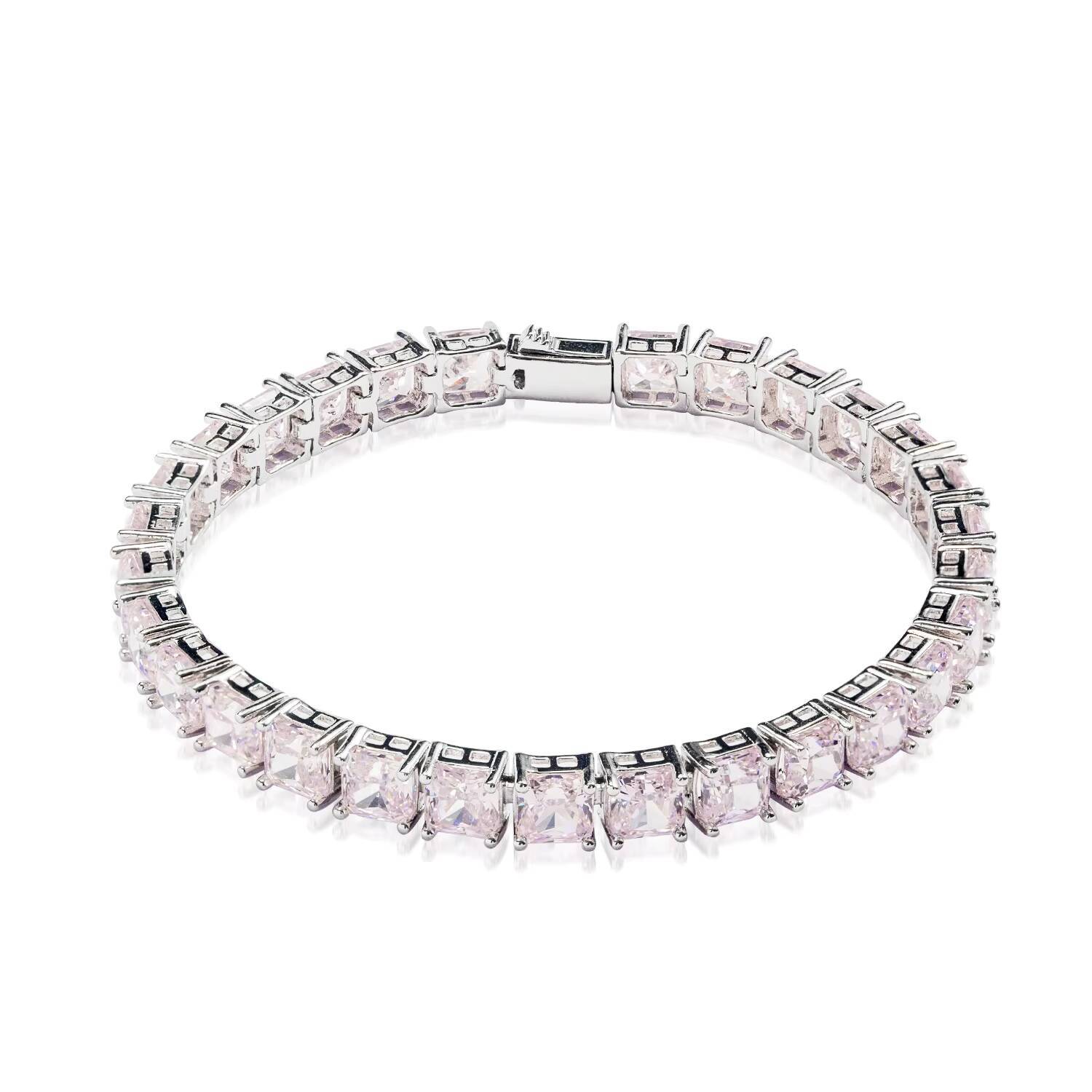 Fine Fresh Sweet New Design Bracelet High Carton Diamond Brass Tennis Bracelet Wholesale Jewelry for Girl Women