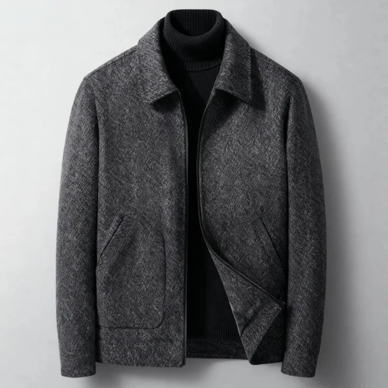 Autumn and Winter Mens Woolen Jacket Simple Casual ComfortableHighqualityVersatileFashionable Top for Men 251029