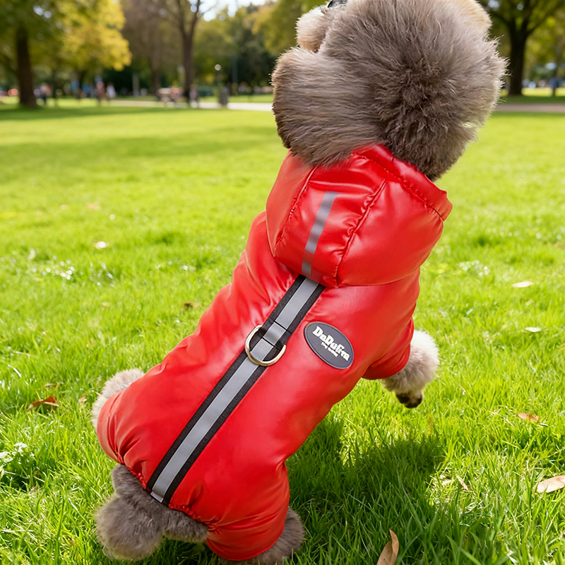 Small dog clothes for Bichon Frise and Teddy autumn and winter style with thickened down cotton warm and