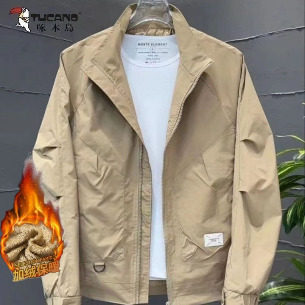 Spring And Autumn Men's New Fashion Urban Jacket Stand Collar Stylish Youth Jacket Versatile Fashion Designer Coat Trend Casual Top