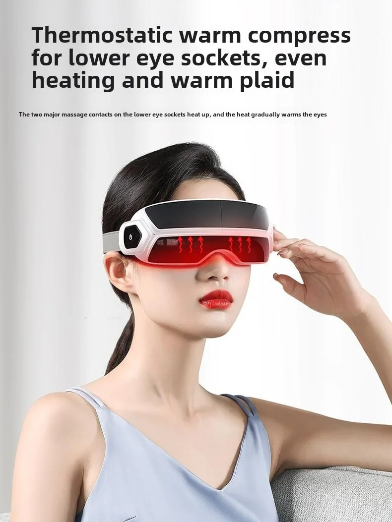XINDU 16 Massage Points Highquality Steam Atomization Eye Massager Relaxing Compress Eye Mask Upgrade Bluetooth 251027