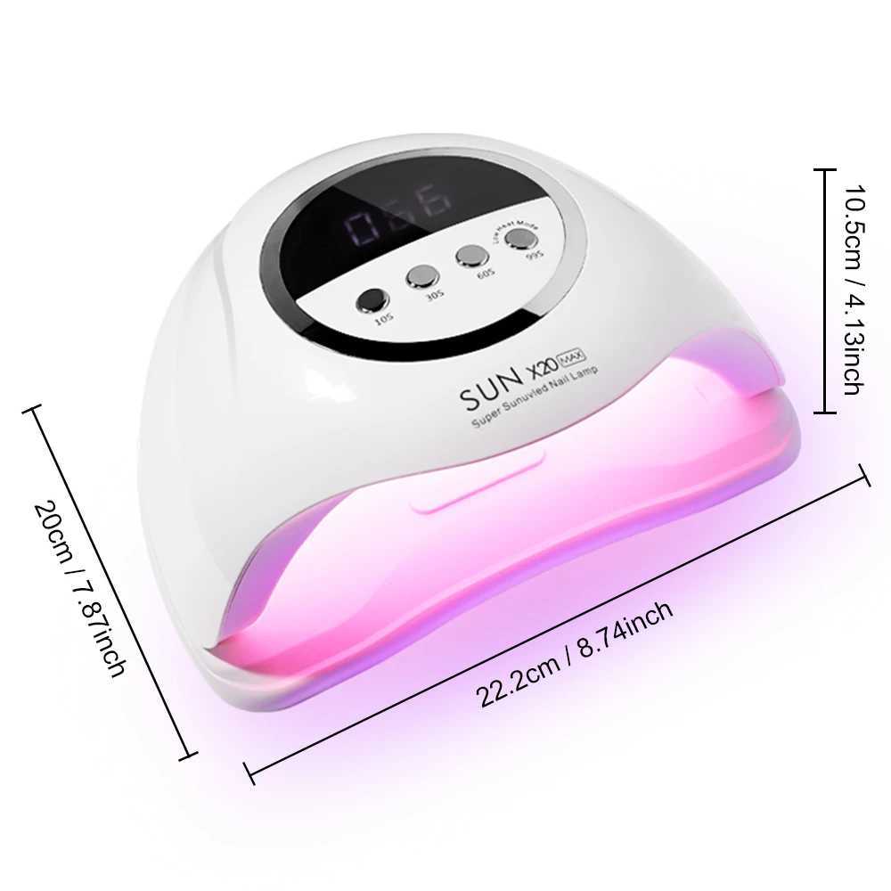 X20 MAX Nail Dryer 72LED UV Nail Light with 4 Timers and Sensor Settings Nail Polish Curing Light for Nail Salon Tools L251030
