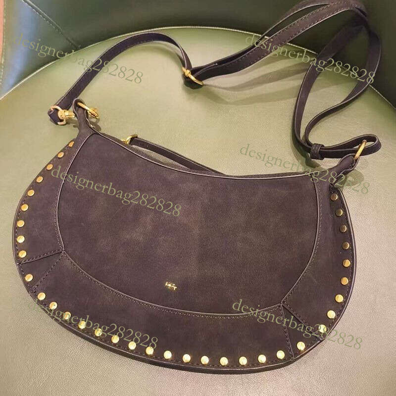 Designer Bag Tote Shoulder Bag French Rivet Classic Half Moon Genuine Leather Single Crossbody Unique Fashion Handbag