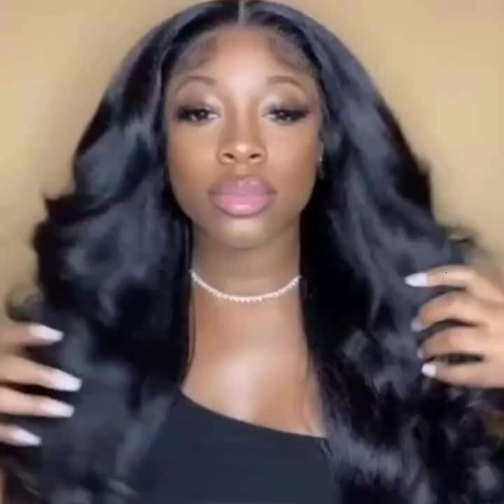 4 Bundles 12A Body Wave Virgin Hair Extensions With 4X4 Transparent Lace Closure - Natural Brown/Blonderedblonde Highlights Unprocessed Human Hair, Br