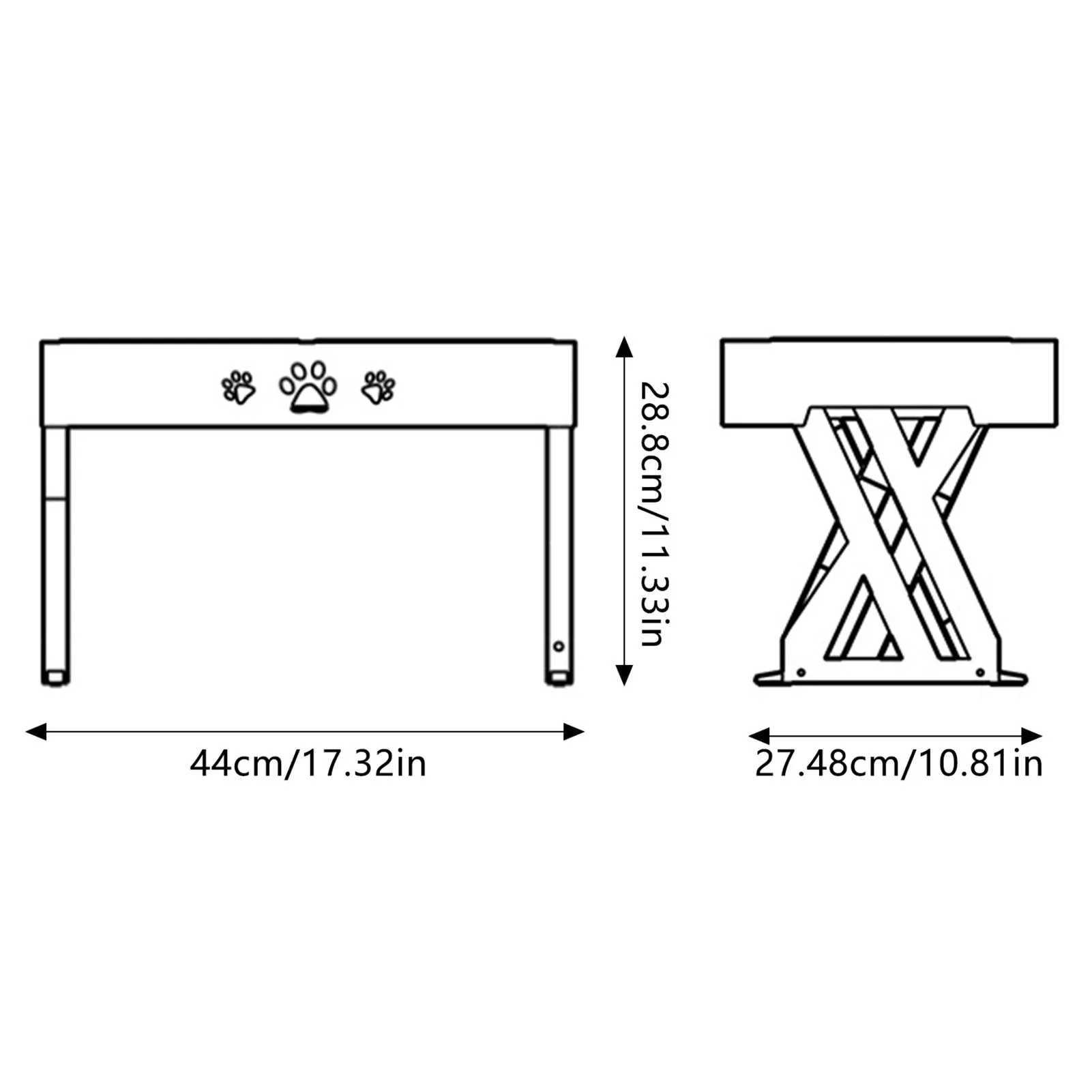 Stainless Steel Elevated Dog Bowl NonSlip and No Spill Design Bowl Pet Supplies Suitable for Promote Healthy Digestion XuanUS J251113