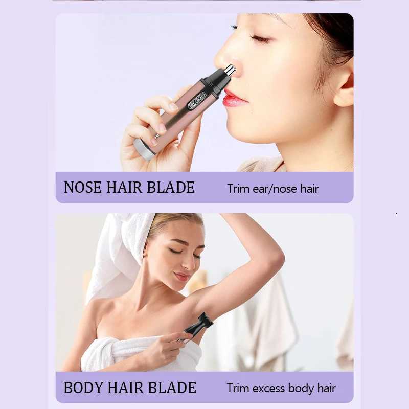 Kemei electric nose hair trimmer rechargeable electric nose hair trimmer nasal cleaner washing blade KM6629 M251030