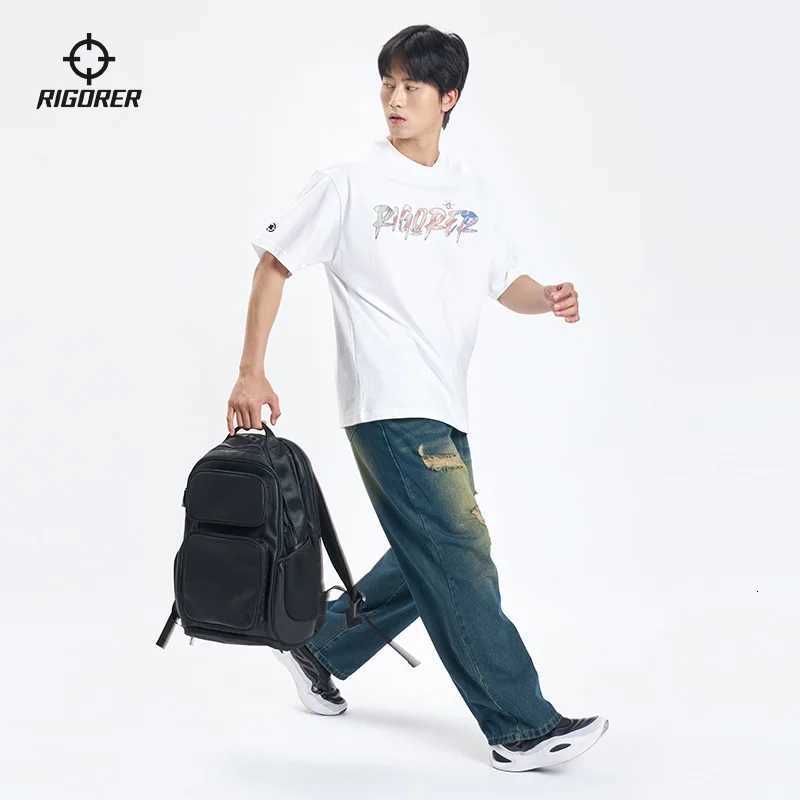 RIGORER Large Capacity Backpack 20 35L Breathable Ideal for Commuting Sports Travel School Fits Badminton Gear H251029