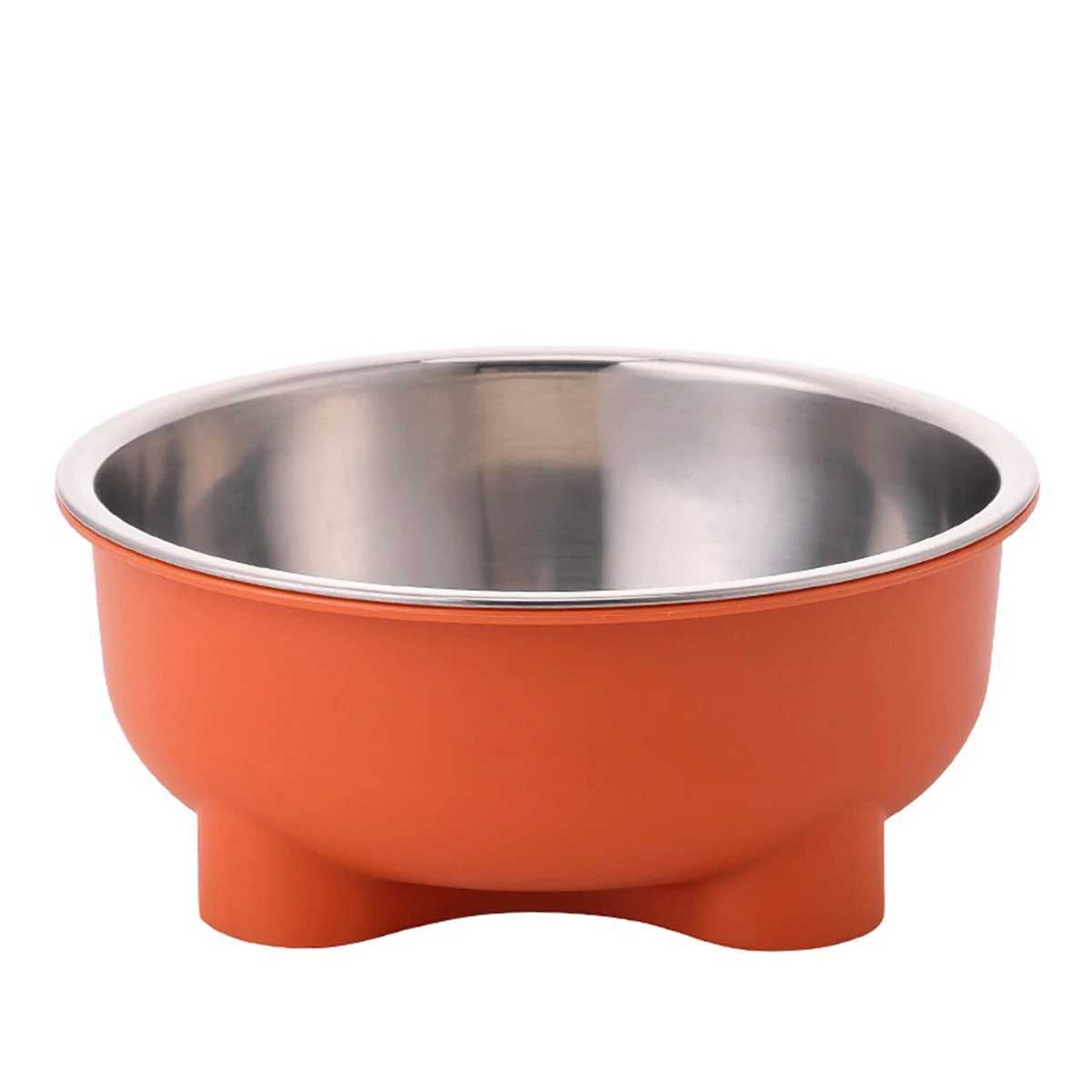 1PC FourLegged Solid Color Stainless Steel Pet Dog Bowl And Cat Bowl For Indoor And Outdoor Use J251113