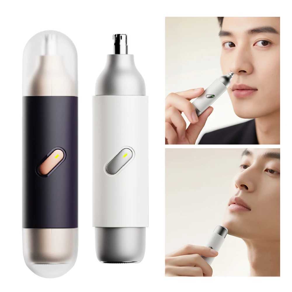 2 IN 1 Electric Nose Hair Trimmer Rechargeable Beard Shaver Nose Ear Hair Trimmer For Men Eyebrow Nose Ear Clipper Body Trimmer M251030