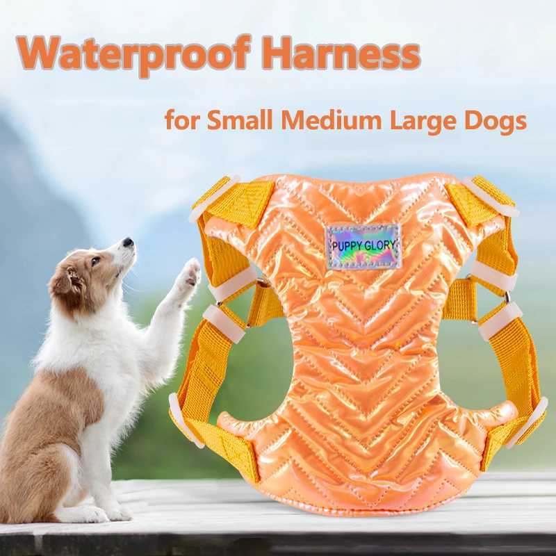 Small Medium Dog Harness Adjustable Waterproof Harness Nylon Lined Puppy Vest Harness for Walking Poodle Bichon Pet Accessories J251129