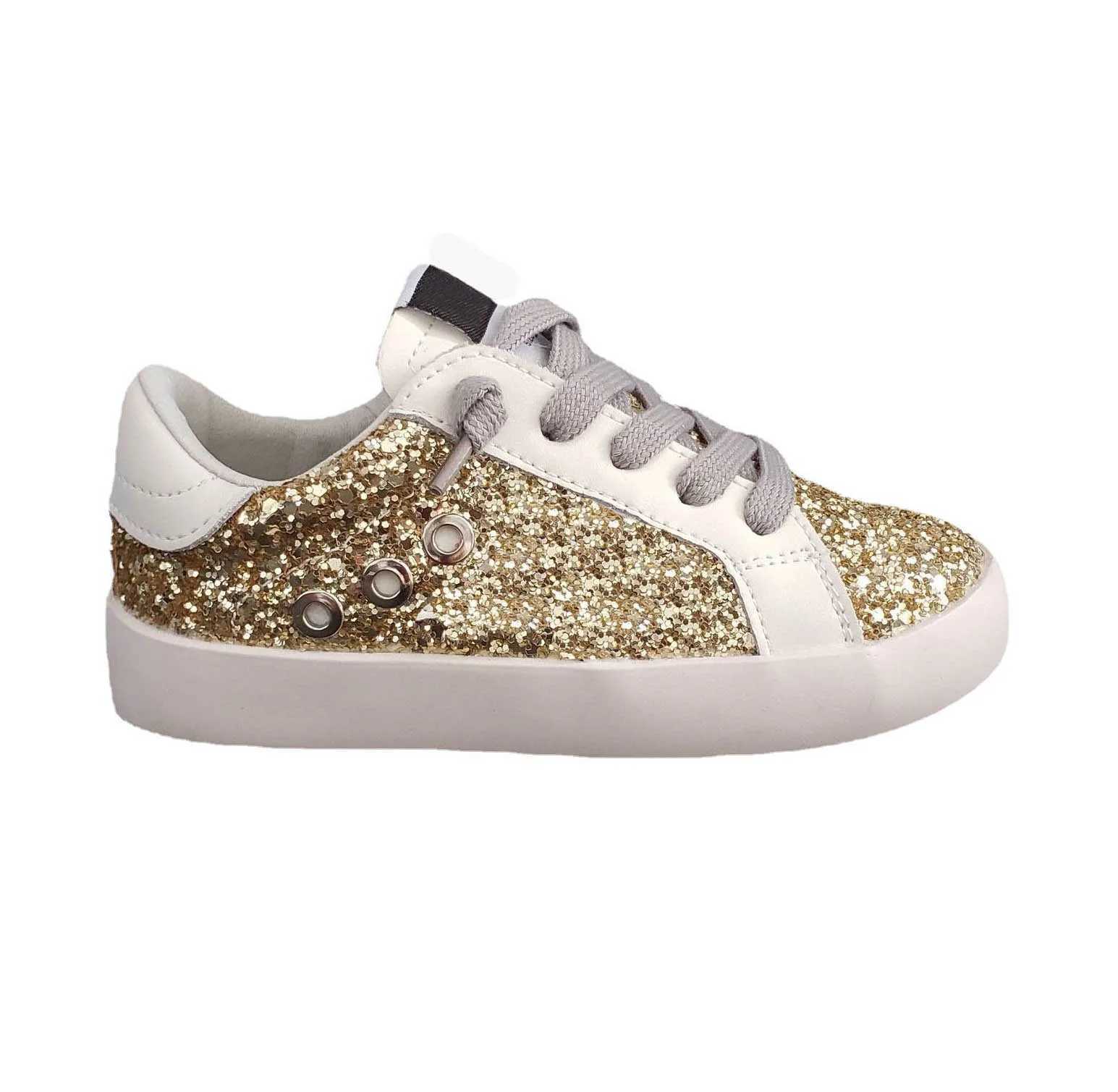 Little Girl Sneakers Baby Kids Party Running Shoes Toddler Super Star Glitter Sequin Lowtop Designer Leather SneakersW251030