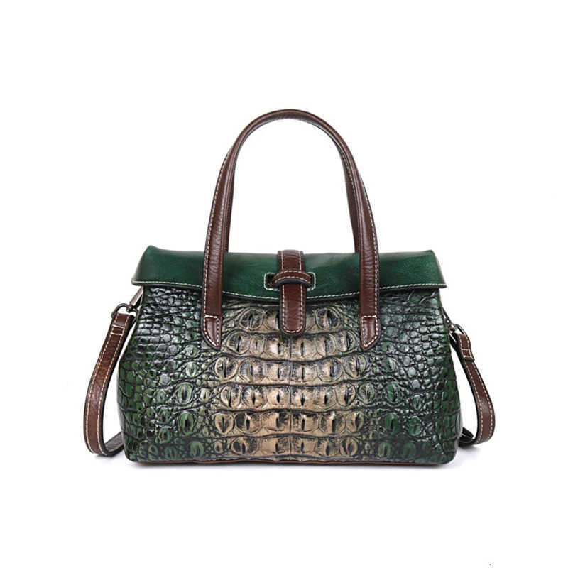 MOTAORA Green Small Women Shoulder Bags Genuine Leather Designer Handbags For Ladies Luxury Alligator Handbag For Phone Bag 2025 M251030