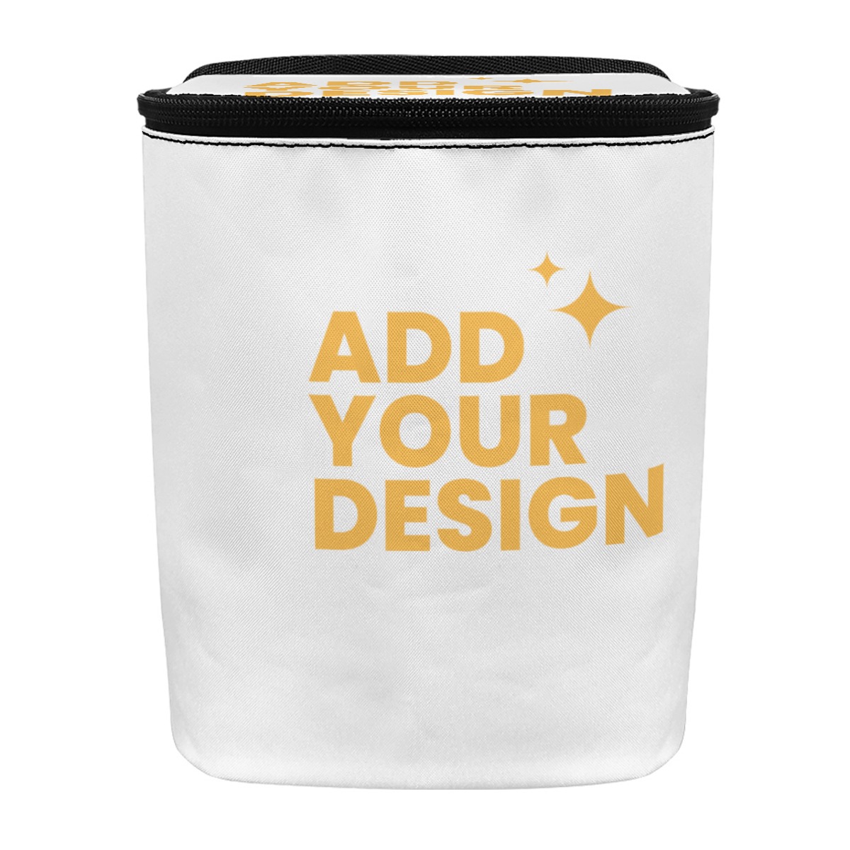 Car Hanging Trash Can with Adjustable Strap, 100% Polyester Waterproof Auto Garbage Bin, Zipper Top Vehicle Organizer