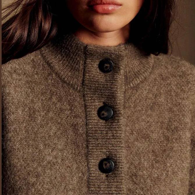 Fall Winter Casual Woolen Blended Jacket O Collar Long Sleeve Single Breasted Pocket Coat Lady Solid High Street Wears 251030 - view 4