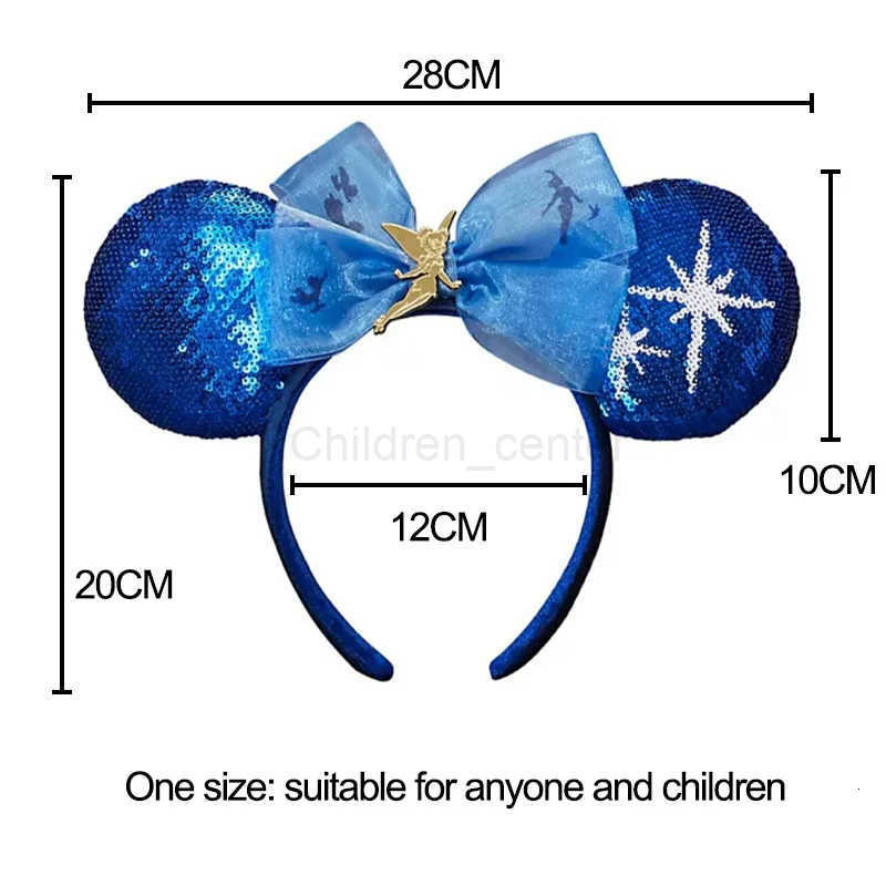 Disney Mickey Minnie Ears Mulan Headband Easter Eggs Hair Hoop Cosplay Hairband Disneyland Sequin Girl Big Bow Headband Decorate H251030
