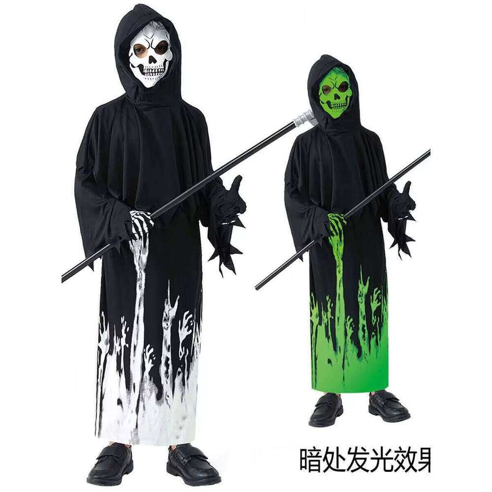 Halloween Skeleton Makeup Ball Tight Cosplay Ghost Costume for Adults Children Men and Women Horror