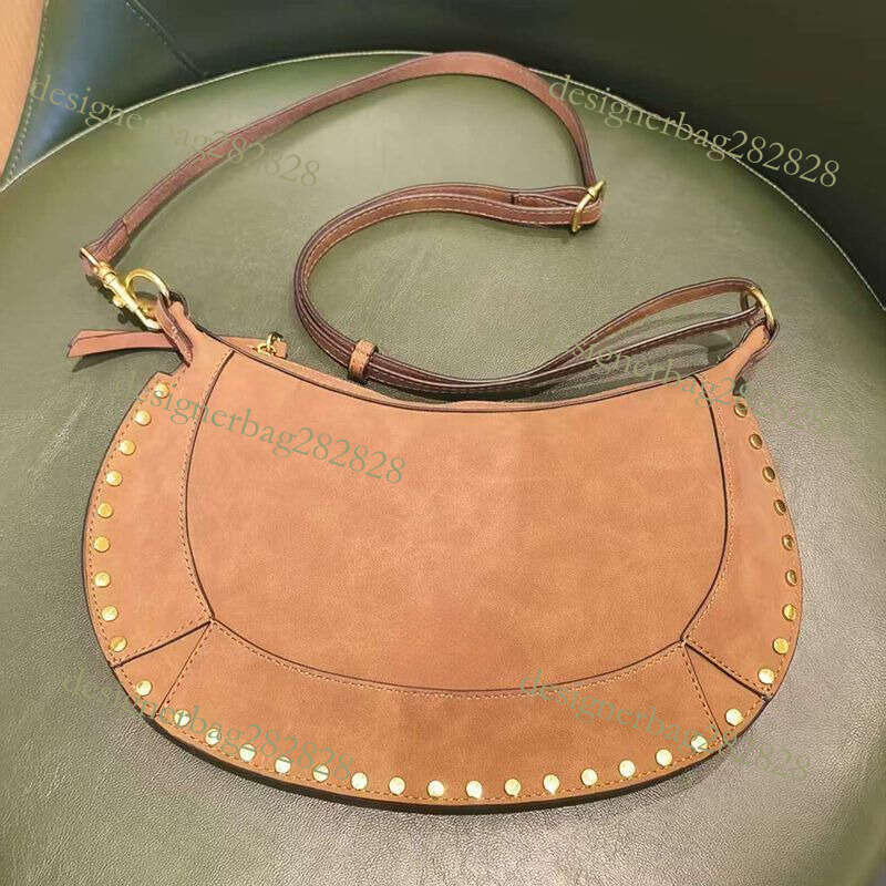 Designer Bag Tote Shoulder Bag French Rivet Classic Half Moon Genuine Leather Single Crossbody Unique Fashion Handbag