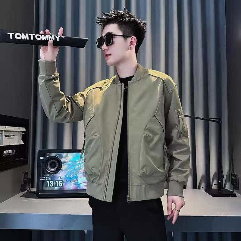 2025 Spring And Autumn New Fashion Men's Simple Casual Jacket With Baseball Designer Coat Collar Trendy Brand Versatile Coat