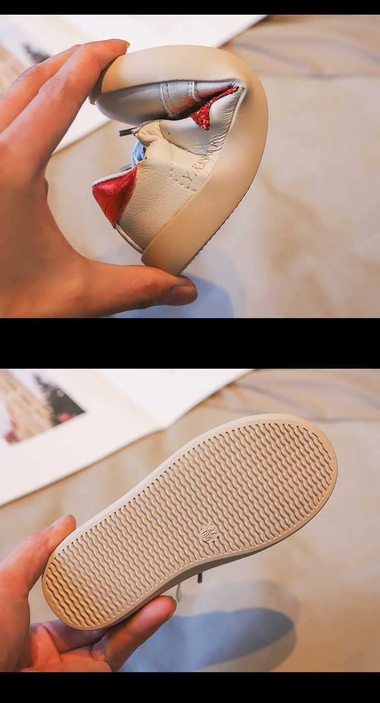 Kids Leather Star Sneakers Toddler Baby Boys Girls Fashion White Sparkly Glitter Leather Retro Star Sneakers ShoesW251030