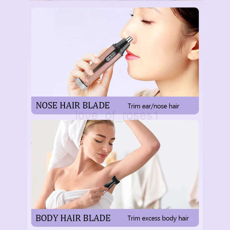 Kemei electric nose hair trimmer rechargeable electric nose hair trimmer nasal cleaner washing blade KM6629 Z251030