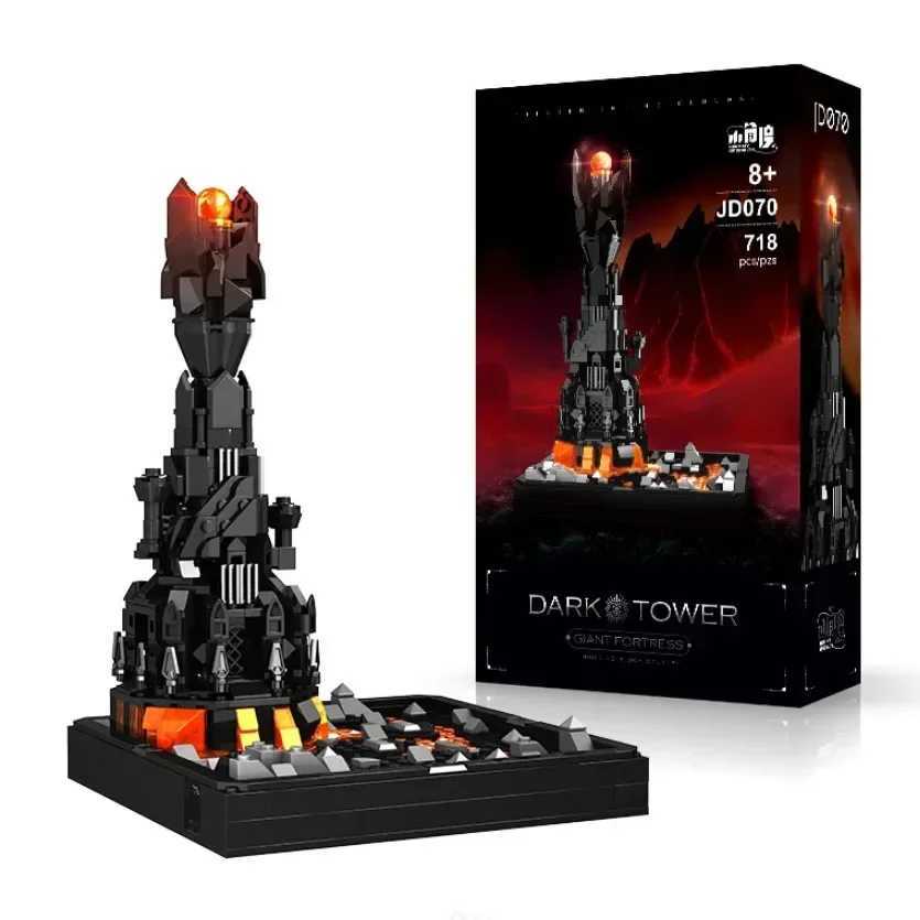 2 pe Creative The Lord of the Rings BaradDr Sauron Dark Tower Building Blocks Assemble Bricks Toys Gift For Adult KidsXJ251030
