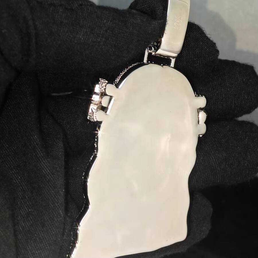 Custom 32inches Hip Hop GRA Marquise Cut VVS Moissanite 925 Silver Pass Diamond Tester Four Leaf Clover Flower Jesus Pendant
