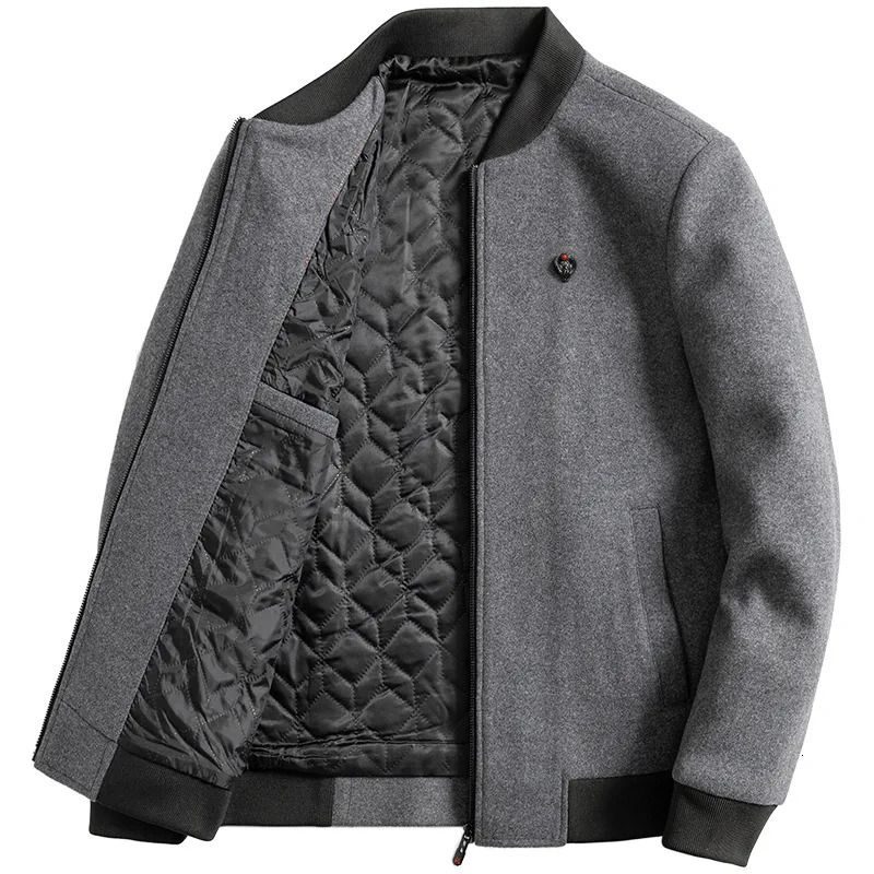 Men Woolen Coats Winter Jackets High Quality Male Business Casual And Thicker Warm Slim Fit Wool 251029