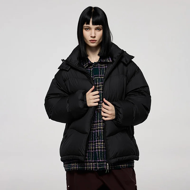 INFLATION Lightweight Puff Down Jacket Unisex Winter 90 Down Classic Solid Color Hooded LooseFit Men Coat 251028